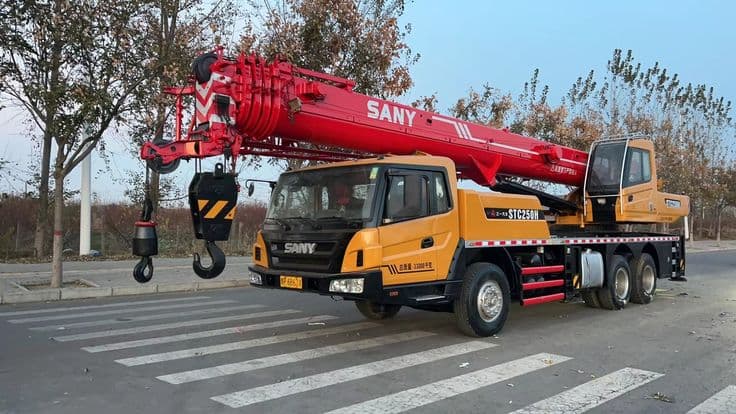 Mobile crane set up for a heavy lift